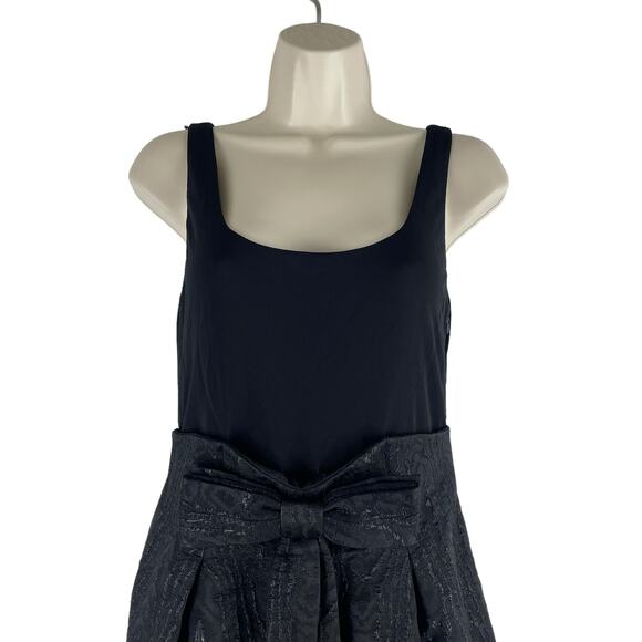 Rickie Freeman Teri Jon Double Bow Front Mini Cocktail Dress Black Size 2 - Picture 3 of 8